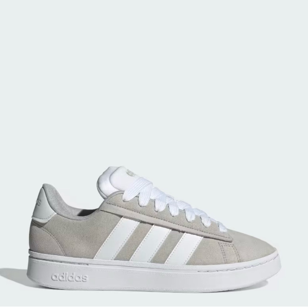 ADIDAS | COURT ALPHA SNEAKERS IN GREY TWO CLOUD WHITE SIZE 6